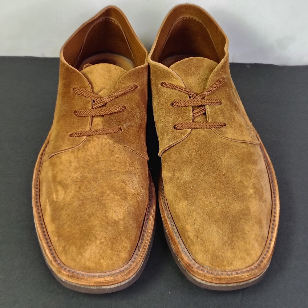 Schnee's Bozeman Mens Size 10 EU43 Suede Derby Shoes Brown Leather Vibram Italy - Picture 6 of 15